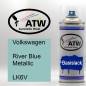 Preview: Volkswagen, River Blue Metallic, LK6V: 400ml Sprühdose, von ATW Autoteile West.